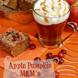 Apple Pumpkin M&M’s Crumble Cake #FlavorofFall #CollectiveBias #Shop