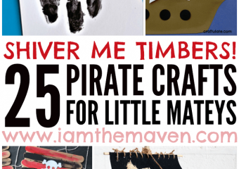 Check out these 25 super fun pirate crafts!
