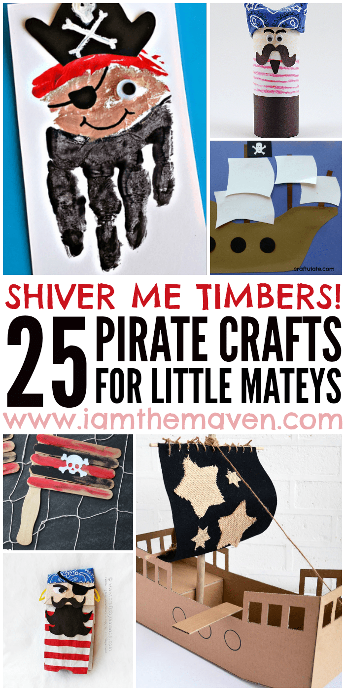 Check out these 25 super fun pirate crafts!