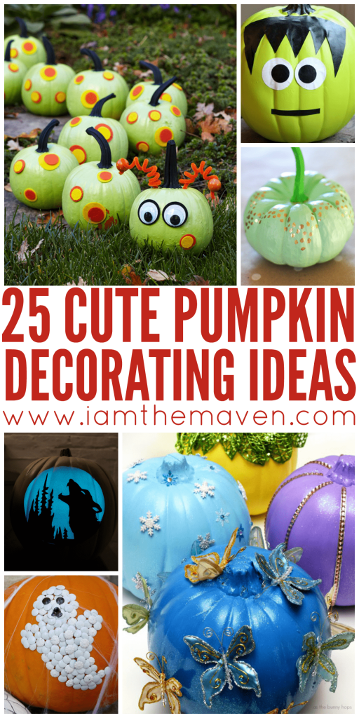 You'll love these 25 Pumpkin Decorating Ideas! - I am the Maven®