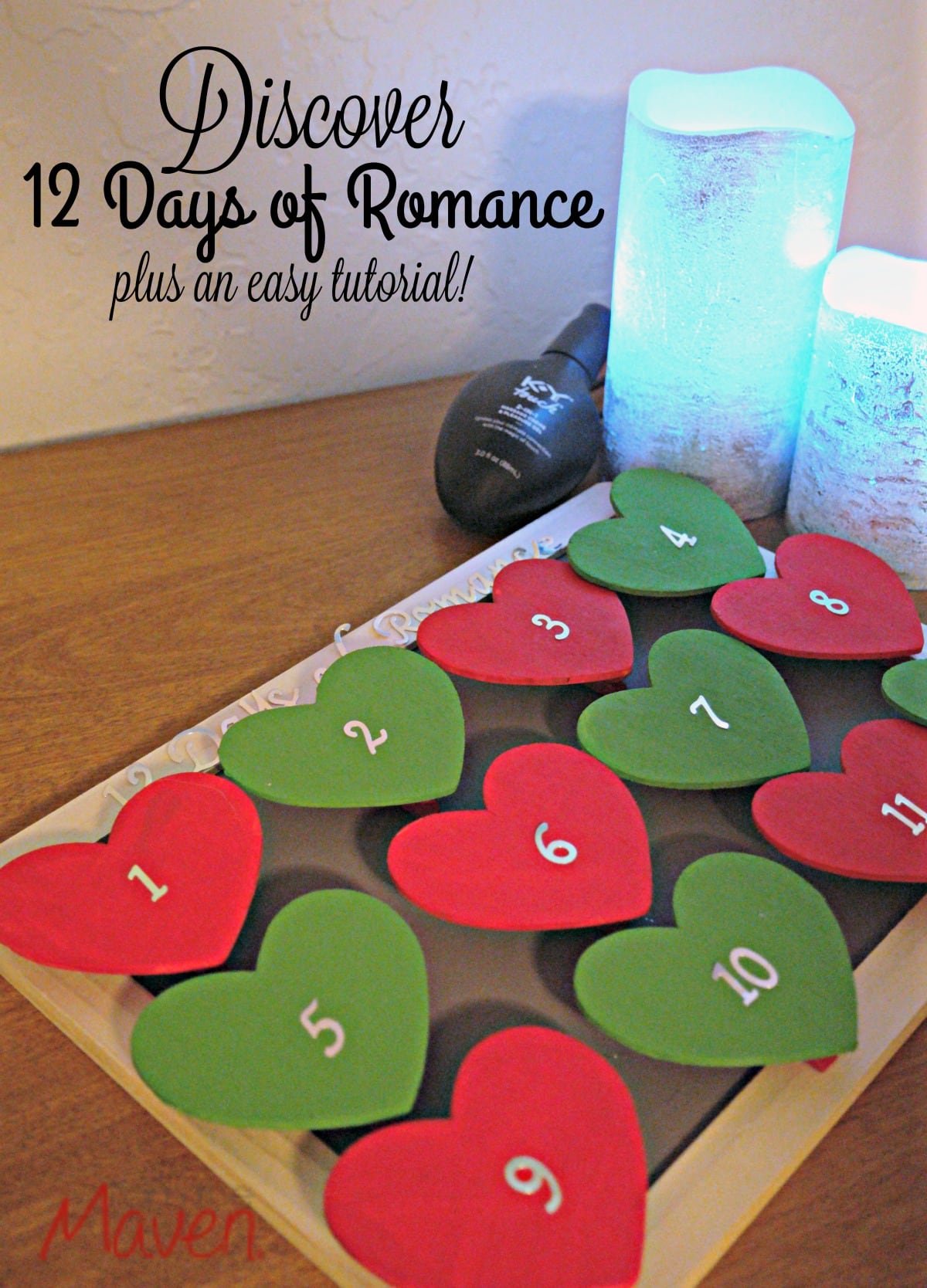 Discover the 12 Days of Romance {plus a romantic advent calendar tutorial} #KYTrySomethingNew AD