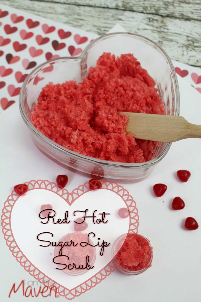Make this easy Red Hots Sugar Lip Scrub for your Valentine!
