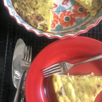 bacon and cheese frittata